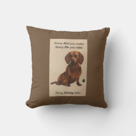 Almofada Travesseiro decorativo Dachshund