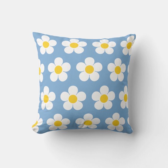 Almofada Travesseiro Decorativo Daisy Print (Frente)