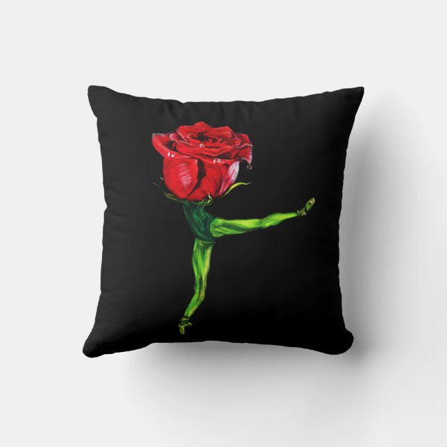 Almofada Travesseiro decorativo Dancer do Balé rosa (Verso)