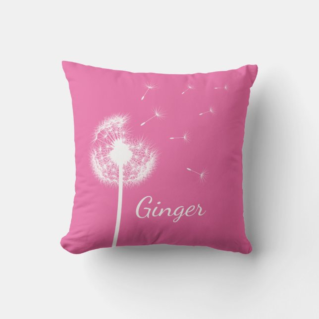 Almofada Travesseiro decorativo Dandelion personalizado a r (Frente)