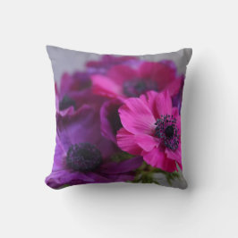 Almofada travesseiro decorativo das anêmonas