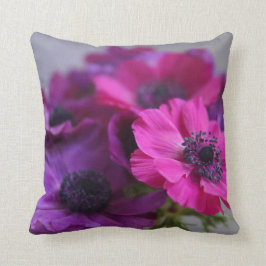 Almofada travesseiro decorativo das anêmonas