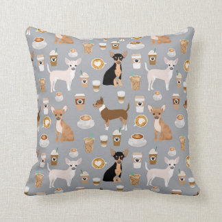 Almofada Travesseiro decorativo das chihuahuas e do café