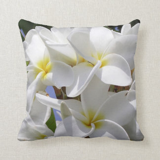 Almofada Travesseiro decorativo das Flores de Plumeria Gáge