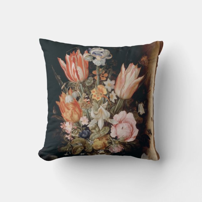 Almofada Travesseiro decorativo das Flores de Van den Bergh (Frente)