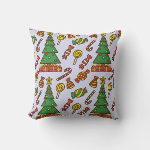 Almofada Travesseiro decorativo das Luzes de Natal