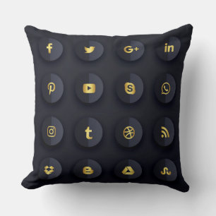 Almofada Travesseiro decorativo das redes sociais