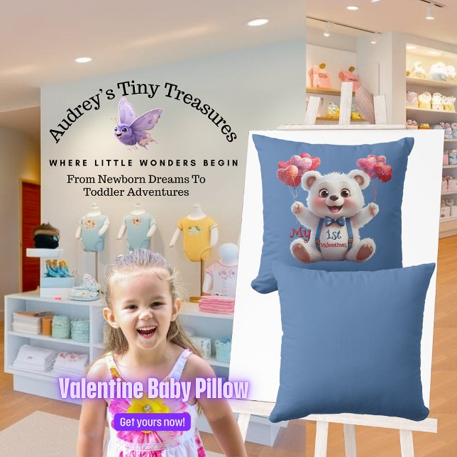 Almofada Travesseiro decorativo de 1rua do bebê (Criador carregado)