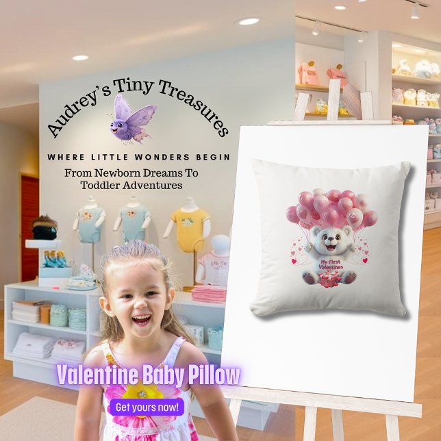 Almofada Travesseiro decorativo de 1rua do bebê (Criador carregado)