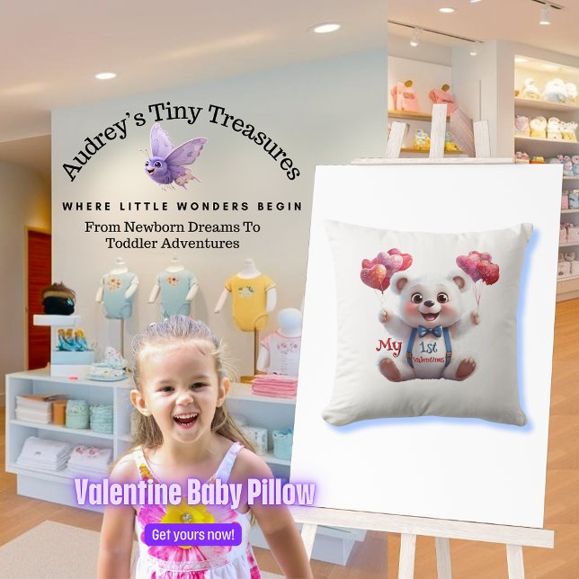 Almofada Travesseiro decorativo de 1rua do bebê (Criador carregado)