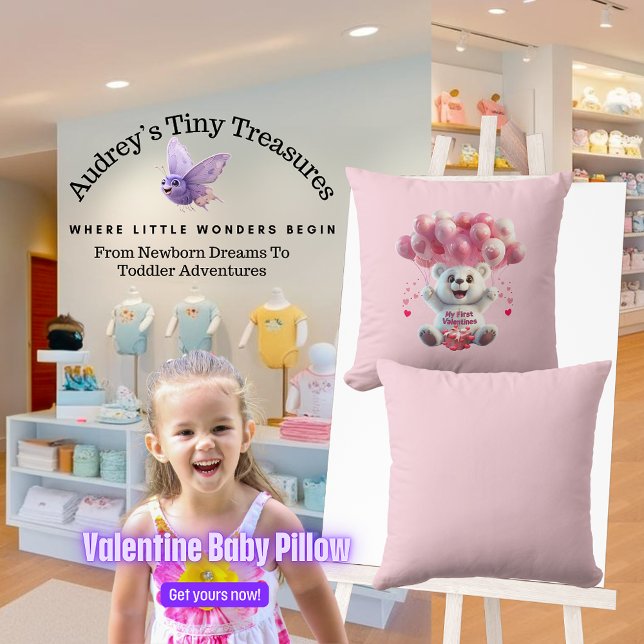 Almofada Travesseiro decorativo de 1rua do bebê (Criador carregado)