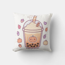 Travesseiro Decorativo de Abóbora Kawaii Cute Spic