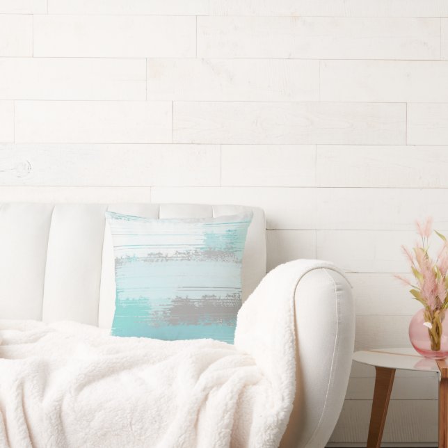 Almofada Travesseiro decorativo de Abstrato de Cinza da Cas (Sofá)