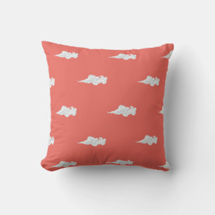 Almofada TRAVESSEIRO DECORATIVO DE ALGODÃO 16" x NUVENS DE