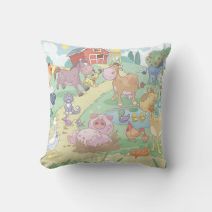 Almofada Travesseiro decorativo De Algodão/Animais De Criaç