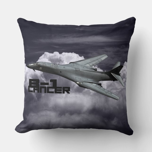 Almofada Travesseiro decorativo de algodão B-1 Lancer Grau  (Frente)