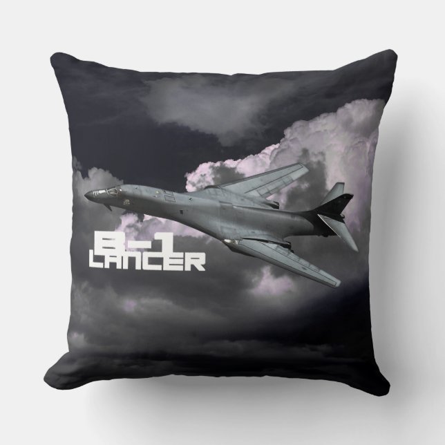 Almofada Travesseiro decorativo de algodão B-1 Lancer Grau  (Frente)