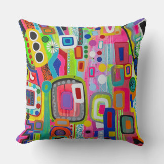 Almofada Travesseiro decorativo de algodão Feliz Local 20 x