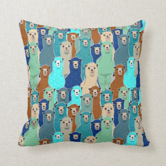 Almofada Travesseiro decorativo de Alpaca Floral Colorida