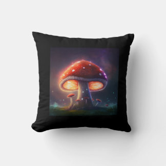 Almofada Travesseiro decorativo de Amanita Muscaria Cósmica