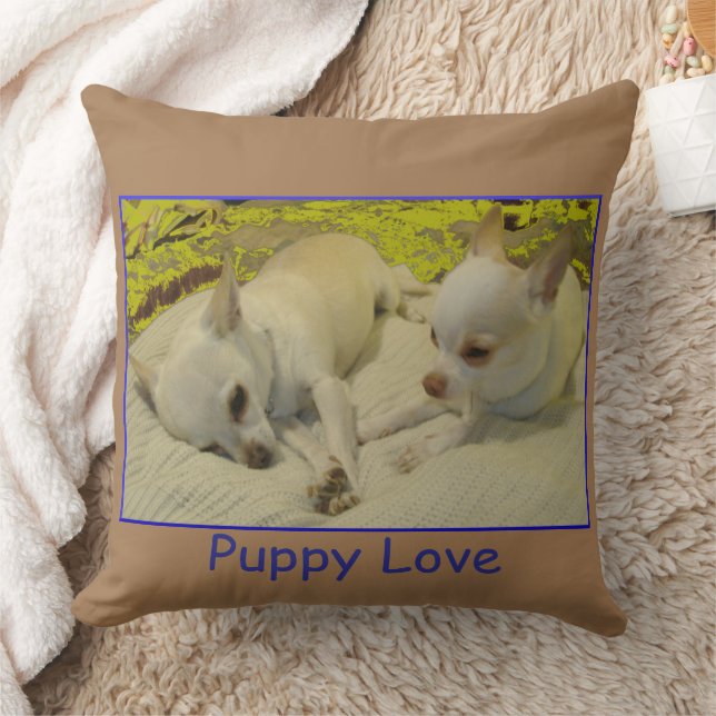 Almofada Travesseiro decorativo de Amor de Chihuahua Puppy (Cobertor)