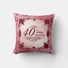 Almofada Travesseiro decorativo de aniversário de casamento