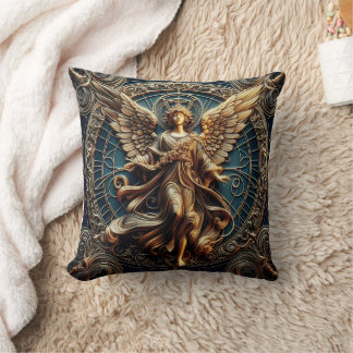 Almofada Travesseiro decorativo de Anjo Alivio Faux Metálic