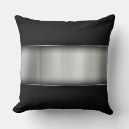 Almofada Travesseiro decorativo de aparência metálica