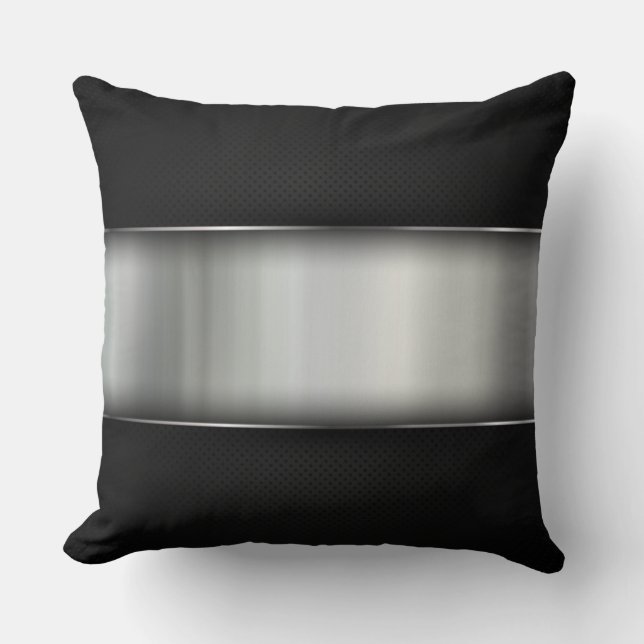 Almofada Travesseiro decorativo de aparência metálica (Frente)