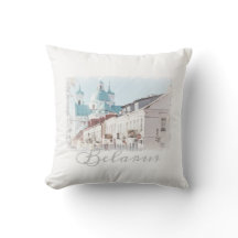 Travesseiro decorativo de arquitetura de Belarus H