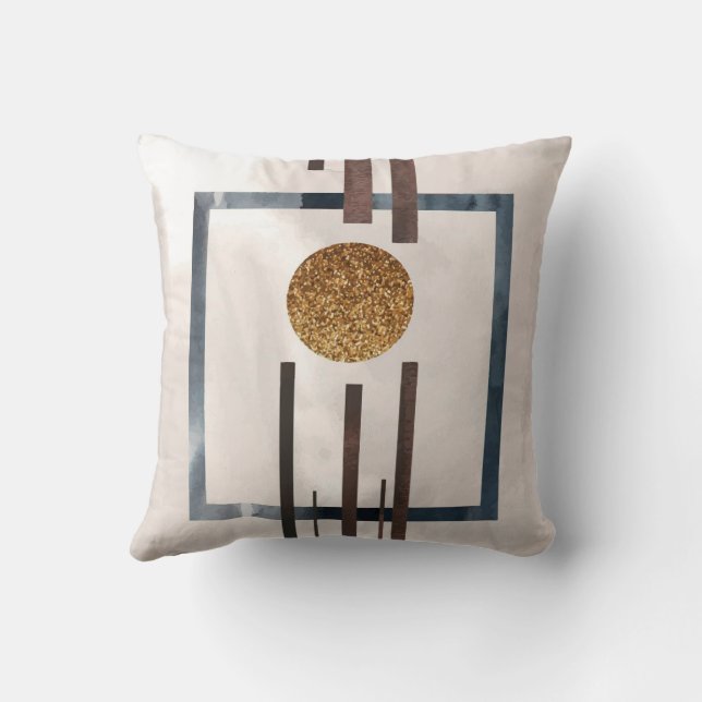 Almofada Travesseiro decorativo de arte Abstrato moderna (Verso)