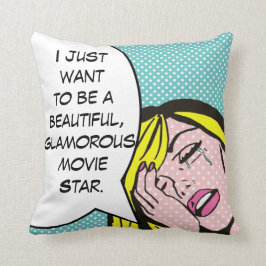 Almofada Travesseiro decorativo de arte do Movie Star Pop