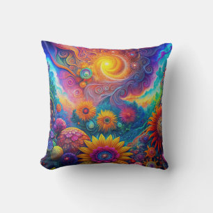 Almofada Travesseiro decorativo de Arte Hippie