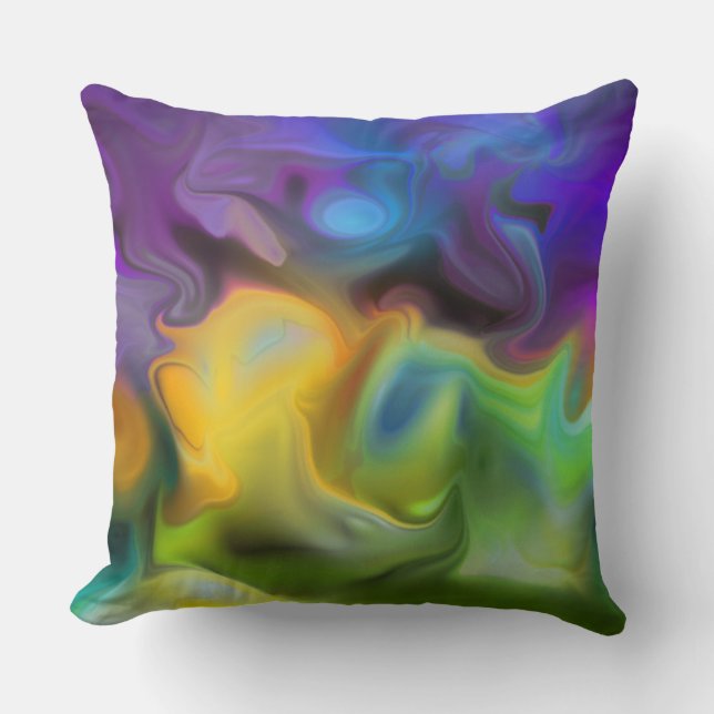 Almofada Travesseiro decorativo de Arte Moderna (Frente)