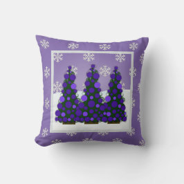 Almofada Travesseiro decorativo de Árvore de Natal Roxo