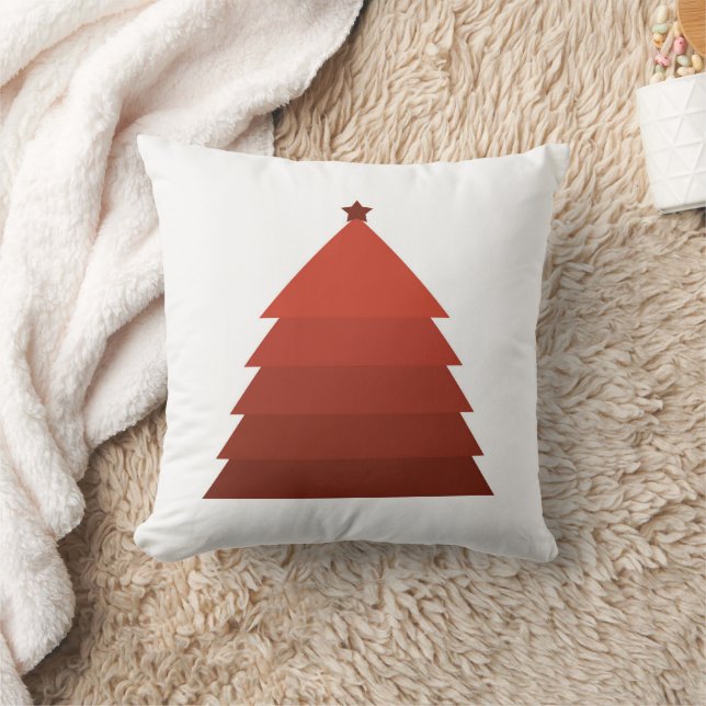 Almofada Travesseiro decorativo de Árvore de Natal Vermelho (Cobertor)