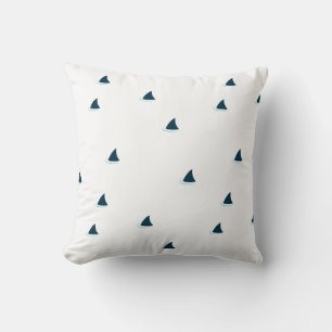 Almofada Travesseiro decorativo de atenção dos tubarões
