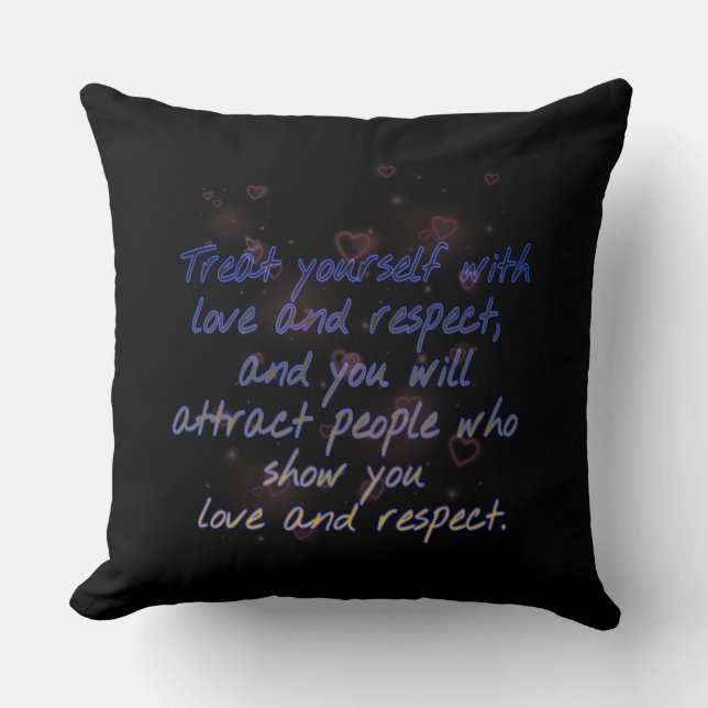 Almofada travesseiro decorativo de autorespeito (Frente)