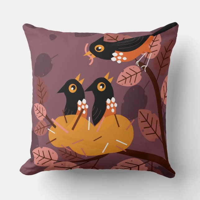 Almofada Travesseiro Decorativo de Ave-Mãe (Frente)