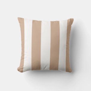 Almofada Travesseiro decorativo de avelã em branco e latão