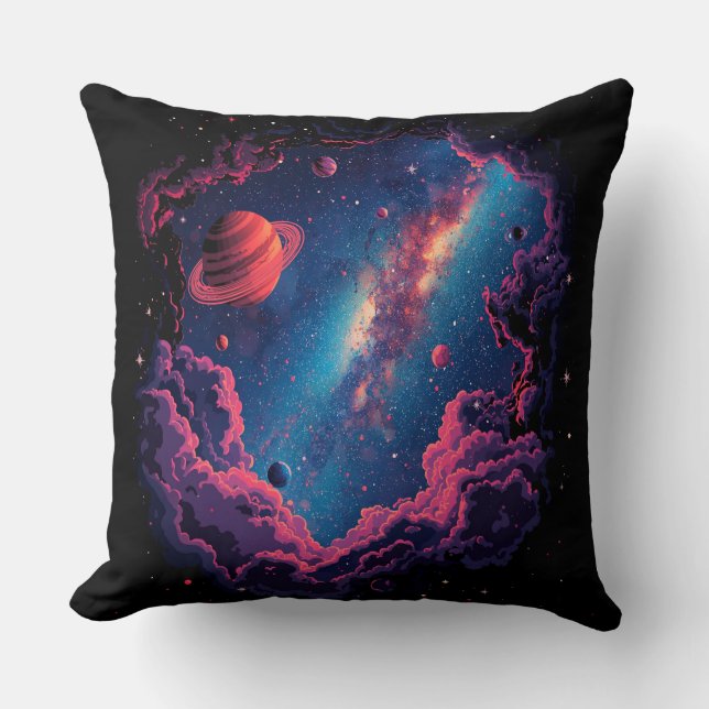 Almofada Travesseiro decorativo de Aventura Cósmica - Galáx (Frente)