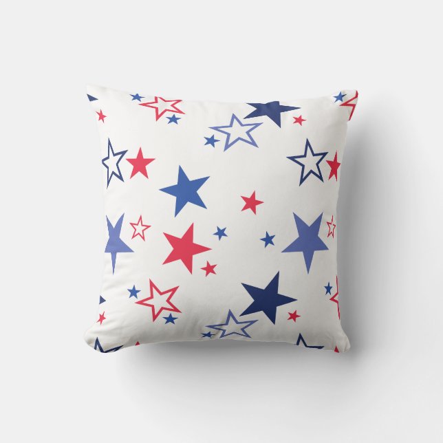 Almofada Travesseiro decorativo de bandeira americana (Frente)