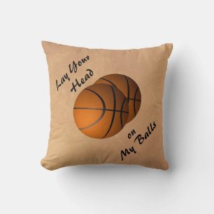 Almofada Travesseiro decorativo de basquete engraçado