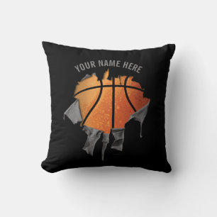 Almofada Travesseiro decorativo de basquete torn