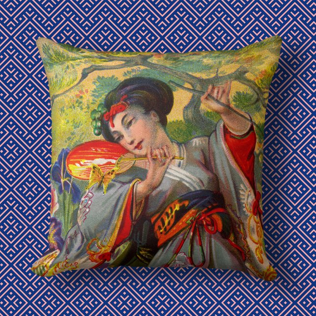 Almofada Travesseiro decorativo de Beijo de Borboleta (Criador carregado)