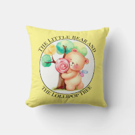 Almofada Travesseiro Decorativo de Berçário Urso Colorido