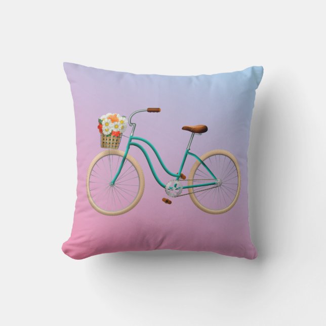 Almofada Travesseiro decorativo de bicicleta (Frente)