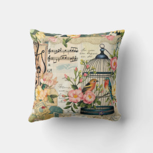 Almofada Travesseiro decorativo de Birdcage do chique