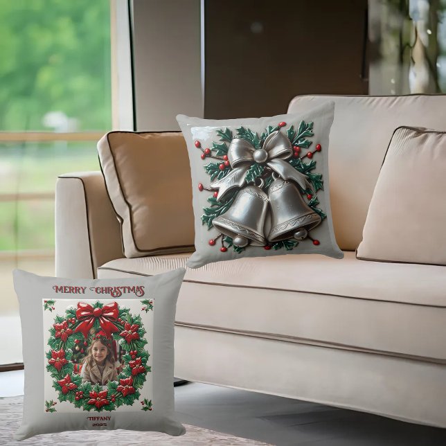 Almofada Travesseiro decorativo de Blinhagens Prateadas (Criador carregado)