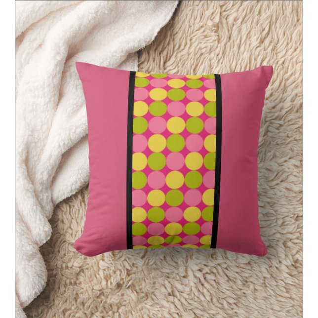 Almofada Travesseiro decorativo de Bolinhas de framboesa mo (Raspberry Throw Pillow Perfect for Home or Dorm )